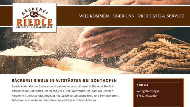 Bäckerei Riedle – Referenz