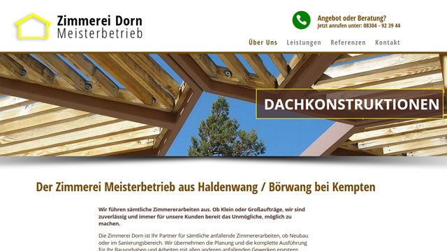 Zimmerei Haldenwang – Referenz